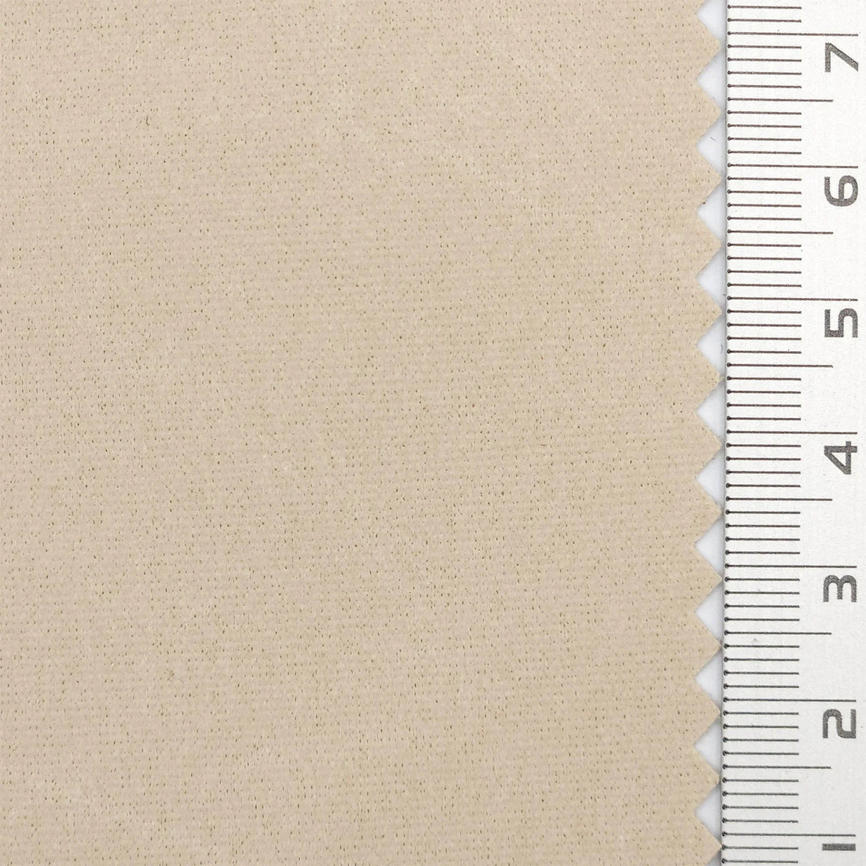 Solid Crack Suede Polyurethane Polyester Knit Fabric - FAB1764 - Ivory