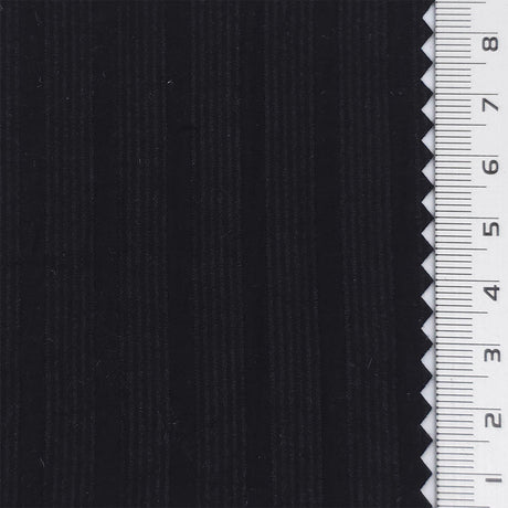 Black - Jacquard Stripe Lyocell Nylon Woven Fabric - FAB1877