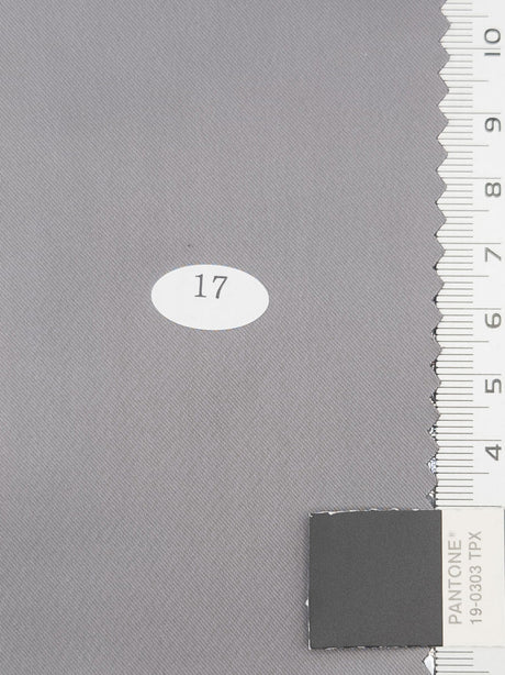 Solid Recycled Satin Spandex Polyester Woven Fabric - FAB1711 - 1.Reddish Orange-2.Martini-3.Brownish Grey-4.Bone-5.Ivory-6.Sandrift-7.N/A-8.Flint-9.Jet Grey-10.Blue Bayoux 