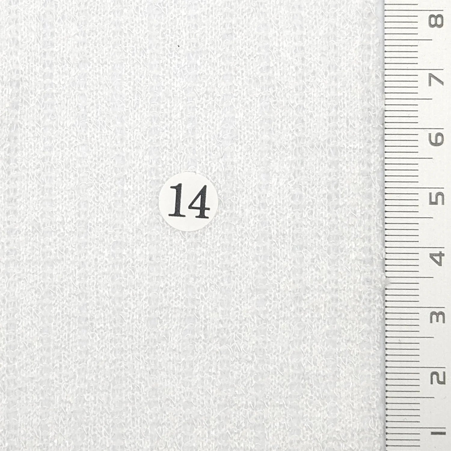 Solid Rib Polyester Spandex Knit Fabric - FAB 1767 - 14.White