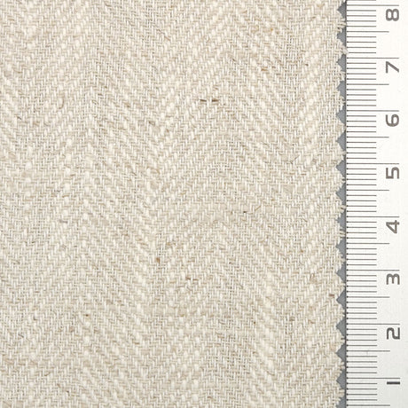 8s Herringbone Washing YarnDyed Cotton Linen Woven Fabric - FAB1676 - 1.Cloud-2.Pale Slate-3.Cold Turkey-4.Bizarre-5.Double Pearl Lusta-6.Dutch White-7.Spindle-8.Logan-9.Mischka-10.Spanish Green 