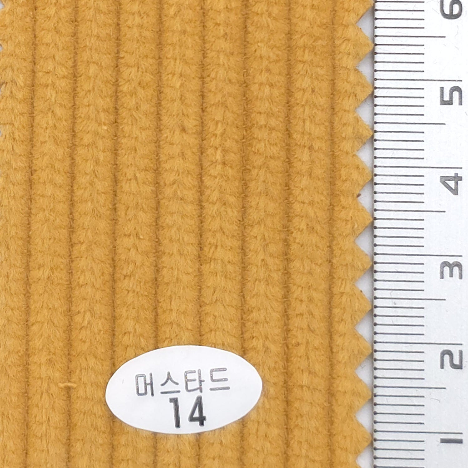 Mustard - 6Wale Solid Corduroy Cotton Woven Fabric - FAB 1656