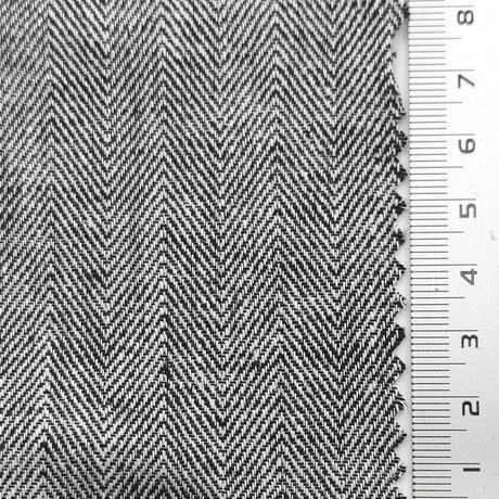 Herringbone YarnDyed Linen Rayon Woven Fabric - FAB1650 - 1.Maverick-2.Rose-3.Periwinkle-4.Heather-5.Clam Shell-6.Barley White-7.Raffia-8.Tasman-9.Arrowtown-10.Napa 