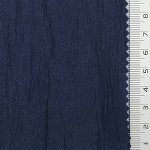 Solid Pleated Satin Acetate Polyester Tencel Woven Fabric - FAB1792 - Navy blue