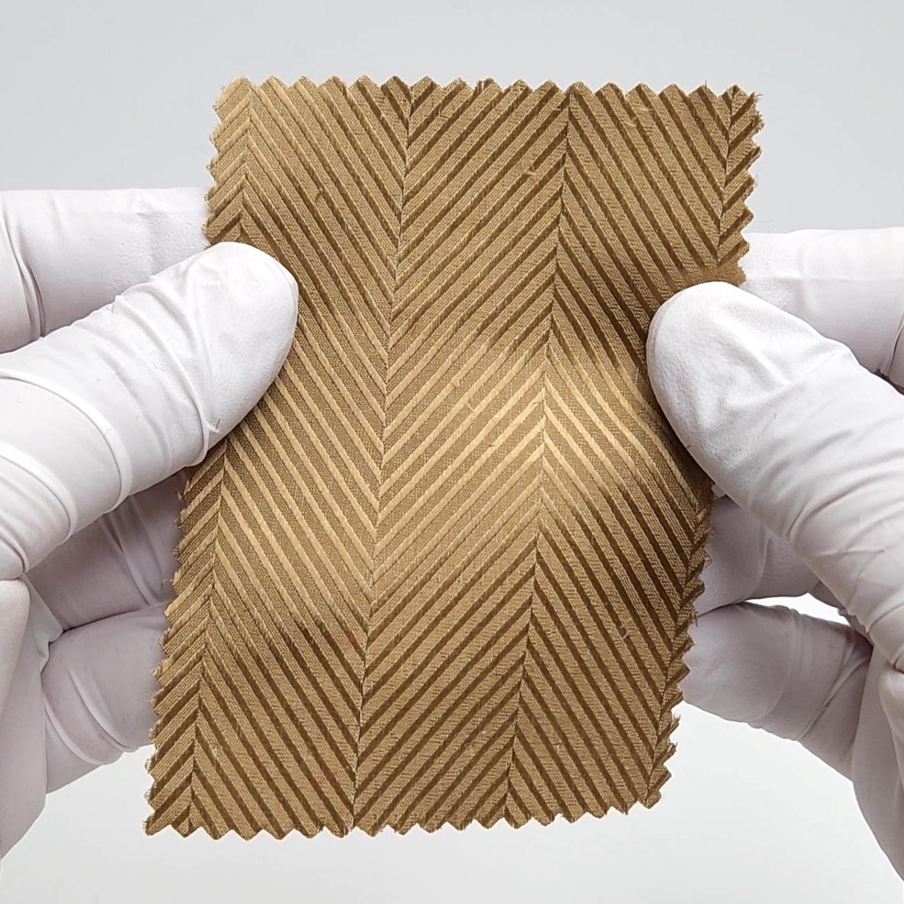 Solid Herringbone Silk Woven Fabric - FAB 1630 -