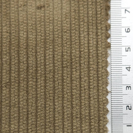 6Wale Solid Corduroy Cotton Woven Fabric - FAB1656 - 1.Sandrift-2.Tia Maria-3.Au Chico-4.Wine Berry-5.Milano Red-6.Alabaster-7.Pearl Lusta-8.Wafer-9.Sisal-10.Cashmere 