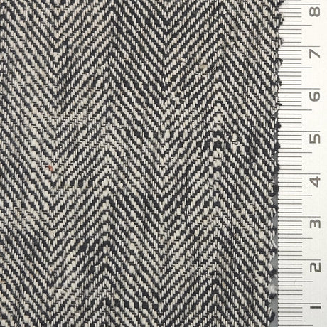 8s Herringbone Washing YarnDyed Cotton Linen Woven Fabric - FAB1676 - 1.Cloud-2.Pale Slate-3.Cold Turkey-4.Bizarre-5.Double Pearl Lusta-6.Dutch White-7.Spindle-8.Logan-9.Mischka-10.Spanish Green 