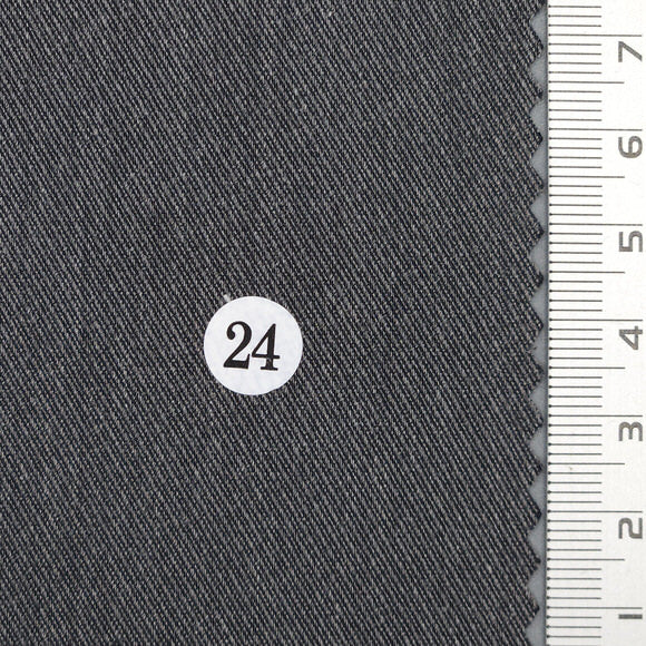 Solid Twill Polyester Spandex Rayon Woven Fabric - FAB1737 - Dark Gray