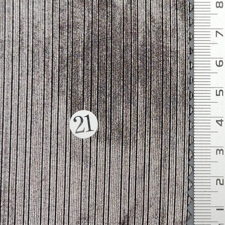 Solid Foil Irregular Slinky Polyester Spandex Knit Fabric - FAB1697 - 1.White/Silver (2)-2.White/Gold (1)-3.Grey/Silver (3)-4.Grey/Gold (4)-5.Beige/Silver (6)-6.Beige/Gold (7)-7.Royal/Silver (8)-8.Brown/Gold (9)-9.Teal/Silver (10)-10.Brown/Silver (11) 