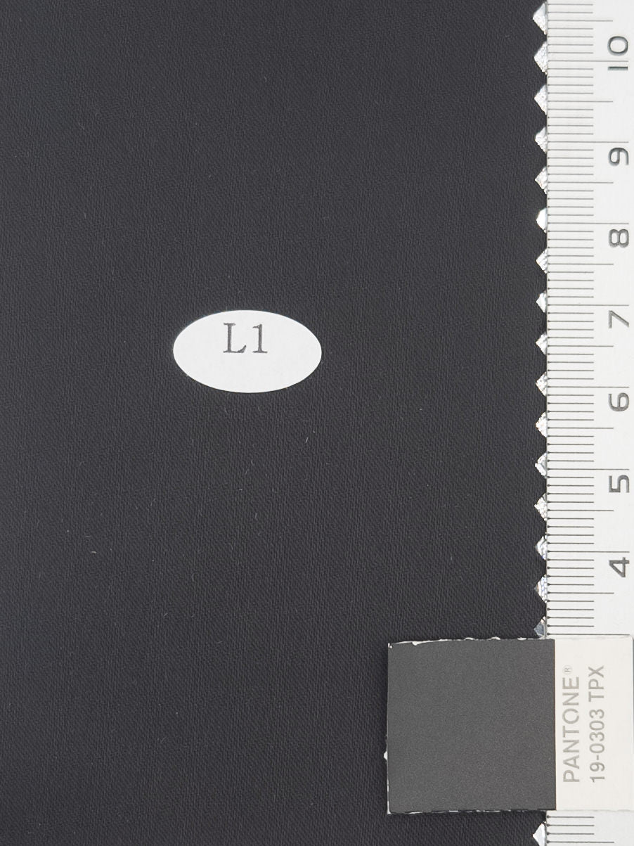 Solid Recycled Satin Spandex Polyester Woven Fabric - FAB 1711 - 17.Black