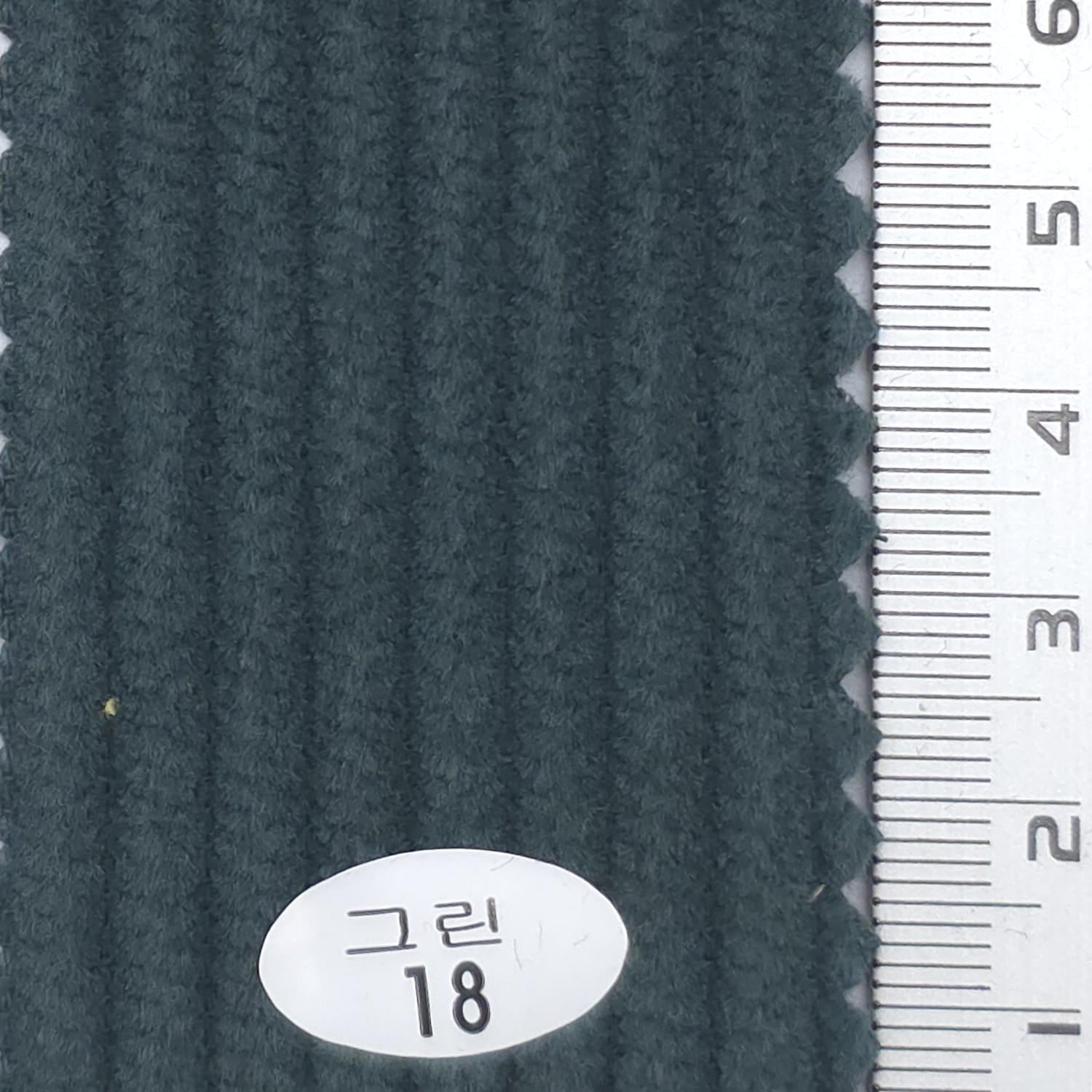 Olive - 6Wale Solid Corduroy Cotton Woven Fabric - FAB 1656