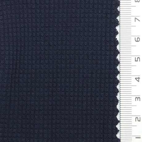 Solid Waffle Spandex Rayon Polyester Knit Fabric - FAB1809 - 1.Dusty pink-2.White-3.Gray Pink-4.Gray Blue-5.Beige-6.Lilac-7.Red-8.Green-9.Yellow-10.Purple 