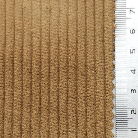 6Wale Solid Corduroy Cotton Woven Fabric - FAB1656 - 1.Sandrift-2.Tia Maria-3.Au Chico-4.Wine Berry-5.Milano Red-6.Alabaster-7.Pearl Lusta-8.Wafer-9.Sisal-10.Cashmere 