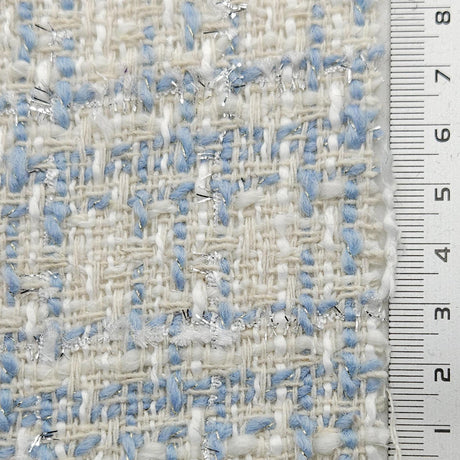 Solid Boucle Tweed Cotton Polyester Woven Fabric - FAB1620