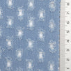 Light Blue Punched Distressed Denim Cotton Woven Fabric - FAB1835
