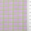 Lime Green Washing Check Cotton Poly Woven Fabric - FAB1831