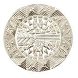 Cast Metal Circle Button, Nickel Finish, 15~25mm, Apparel Accessories & Craft Supply - FBTN266 - Nickel / 15mm-Nickel / 18mm-Nickel / 21mm-Nickel / 23mm-Nickel / 25mm 