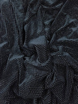 Solid Metallic Velvet Spandex Polyester Metallic Knit Fabric - FYD1716