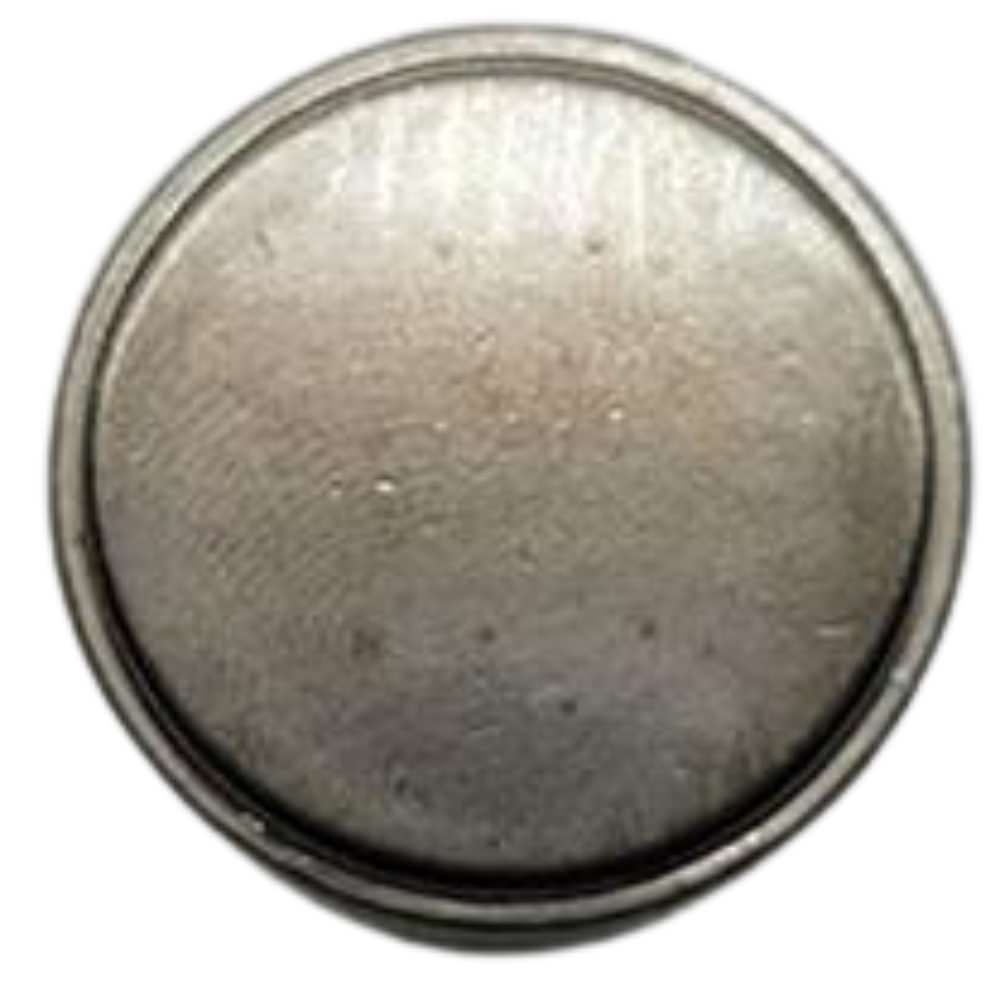 Nickel / 15mm-Nickel / 18mm-Nickel / 21mm-Nickel / 23mm-Nickel / 25mm - Classic Black Nickel Button, Simple Flat Design, 15~25mm, Cast Metal, Apparel & Craft - FBTN274