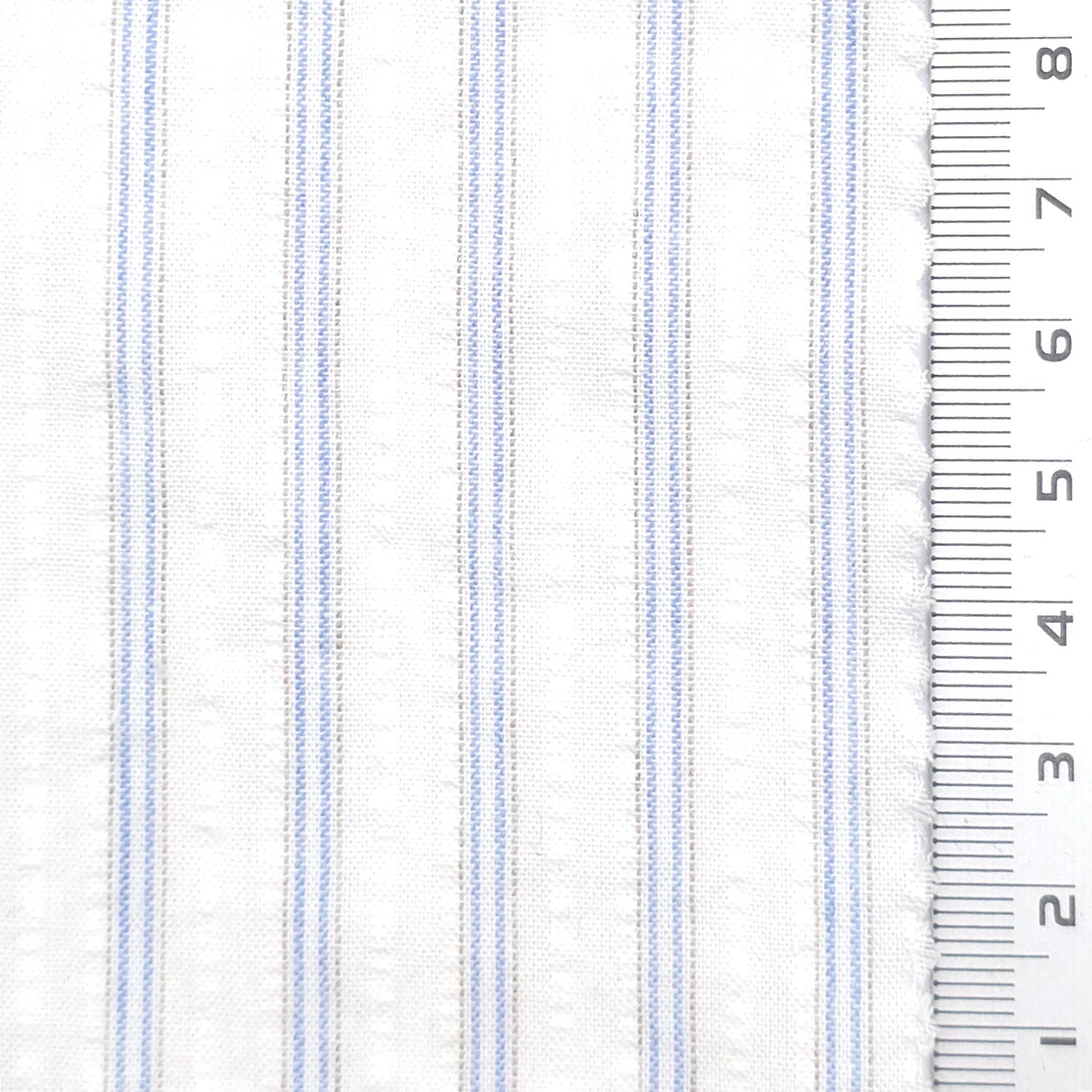 Bengal Stripe 100% Cotton Woven Fabric - FAB1968 - Blue