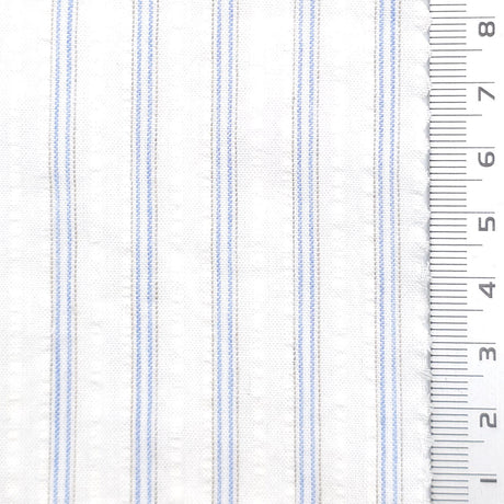Bengal Stripe 100% Cotton Woven Fabric - FAB1968 - Blue