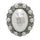 21mm Pearl Shank Buttons Crystal Accents - FBTN231 - Silver / 21mm 