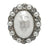 21mm Pearl Shank Buttons Crystal Accents - FBTN231 - Silver / 21mm 