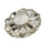 Large Crystal Petal Button, 25mm, Clear Rhinestones, Bridal & Fashion - FBTN262 - Silver / 25mm 