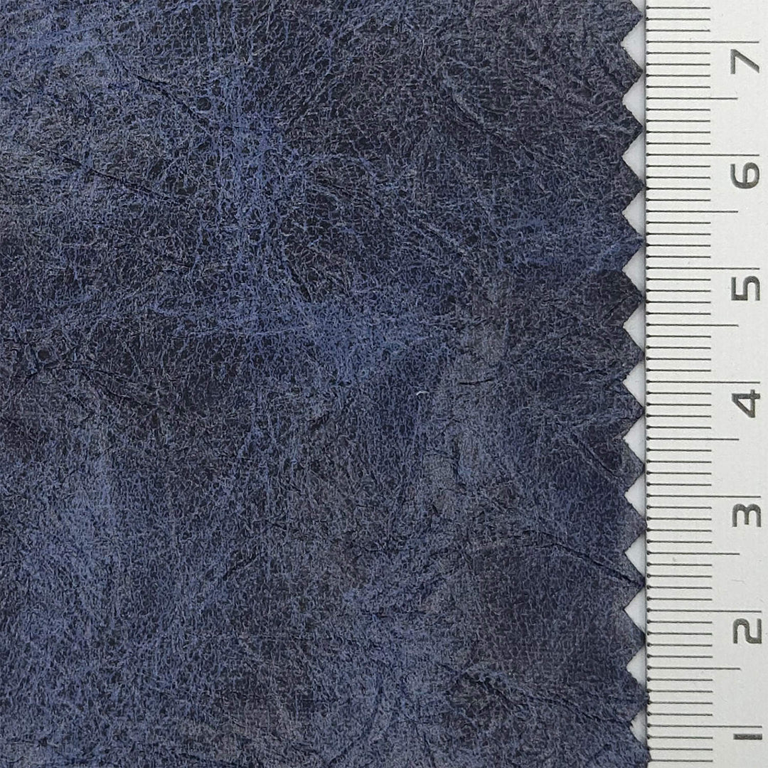 1.Navy blue-2.Black-3.Dark brown-4.Charcoal gray-5.Olive green - Tie Dye Leather Polyester Polyurethane Knit Fabric - FAB 1804