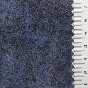 Tie Dye Leather Polyester Polyurethane Knit Fabric - FAB1804 - Navy blue