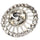 Statement Crystal Button, 18~23mm, Open Flower Design, Sparkling Rhinestones - FBTN251 - Silver / 18mm-Silver / 23mm 