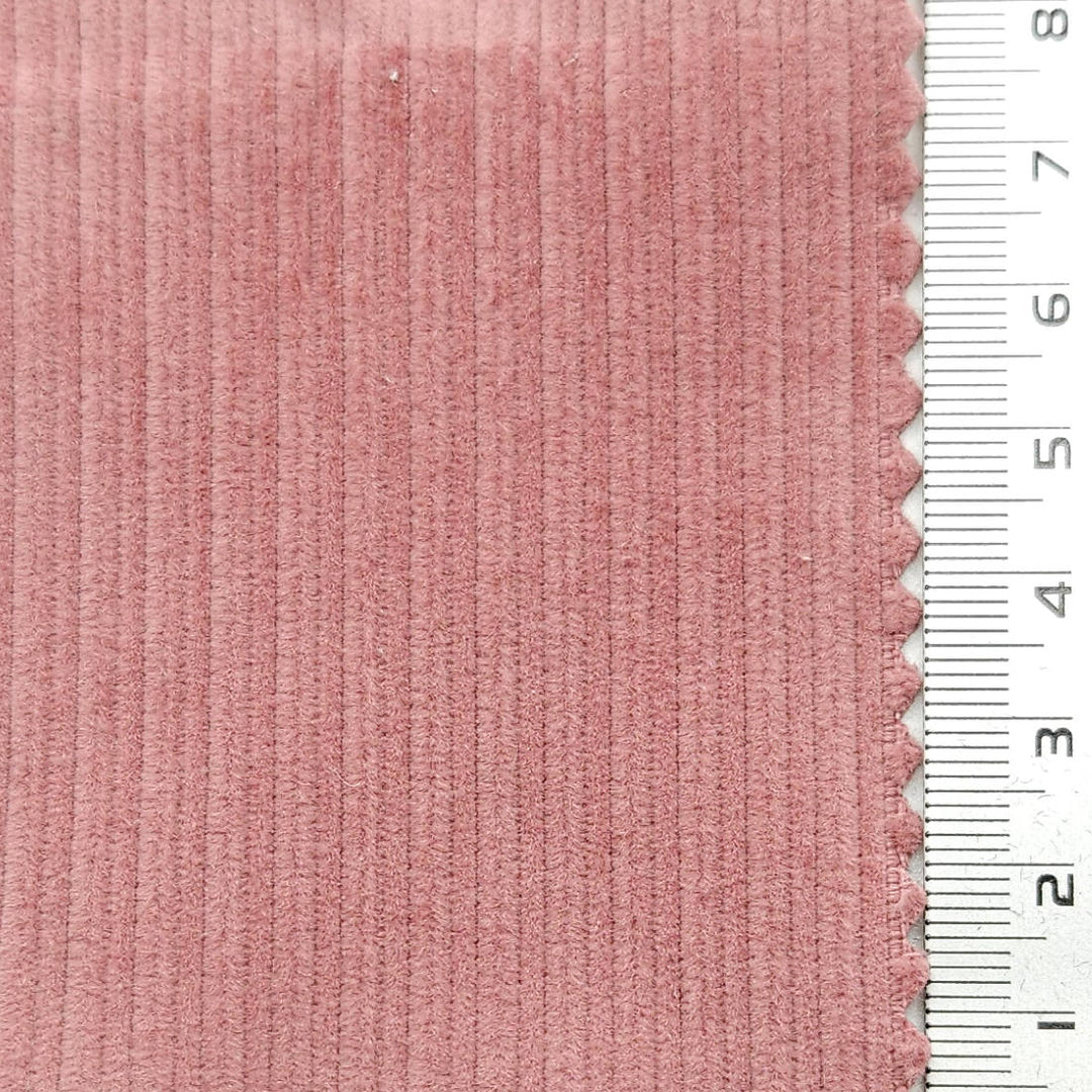 1.Petite Orchid-2.Oyster Pink-3.Milk White-4.Sour Dough-5.Pale Taupe - 11Wale Solid Corduroy Cotton Woven Fabric - FAB 1655
