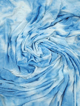 Crease Tie Dyed Polyester Knit Fabric - FYD1718