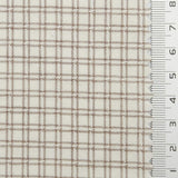Monochrome Check YarnDyed Cotton Woven Fabric - FAB1800 - 1.Light Beige Plaid-2.Red-Brown Plaid-3.Light Blue Plaid-4.Charcoal Plaid-5.Black Plaid 