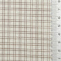 Monochrome Check YarnDyed Cotton Woven Fabric - FAB1800 - Light Beige Plaid