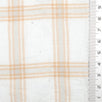 Peach Beige Check Textured Cotton Span Woven Fabric - FAB1830
