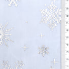 Snowflake Polyester Knit Fabric - FAB1952 - Blue