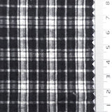 Black - Gingham Poly Cotton Woven Fabric - FAB1863
