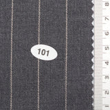 20 mm Pin Stripe Spandex Polyester Metallic Rayon Woven Fabric - FAB1751 - 1.Charcoal-2.Navy-3.Dark Navy-4.White-5.Black 