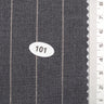 20 mm Pin Stripe Spandex Polyester Metallic Rayon Woven Fabric - FAB1751 - 1.Charcoal-2.Navy-3.Dark Navy-4.White-5.Black 