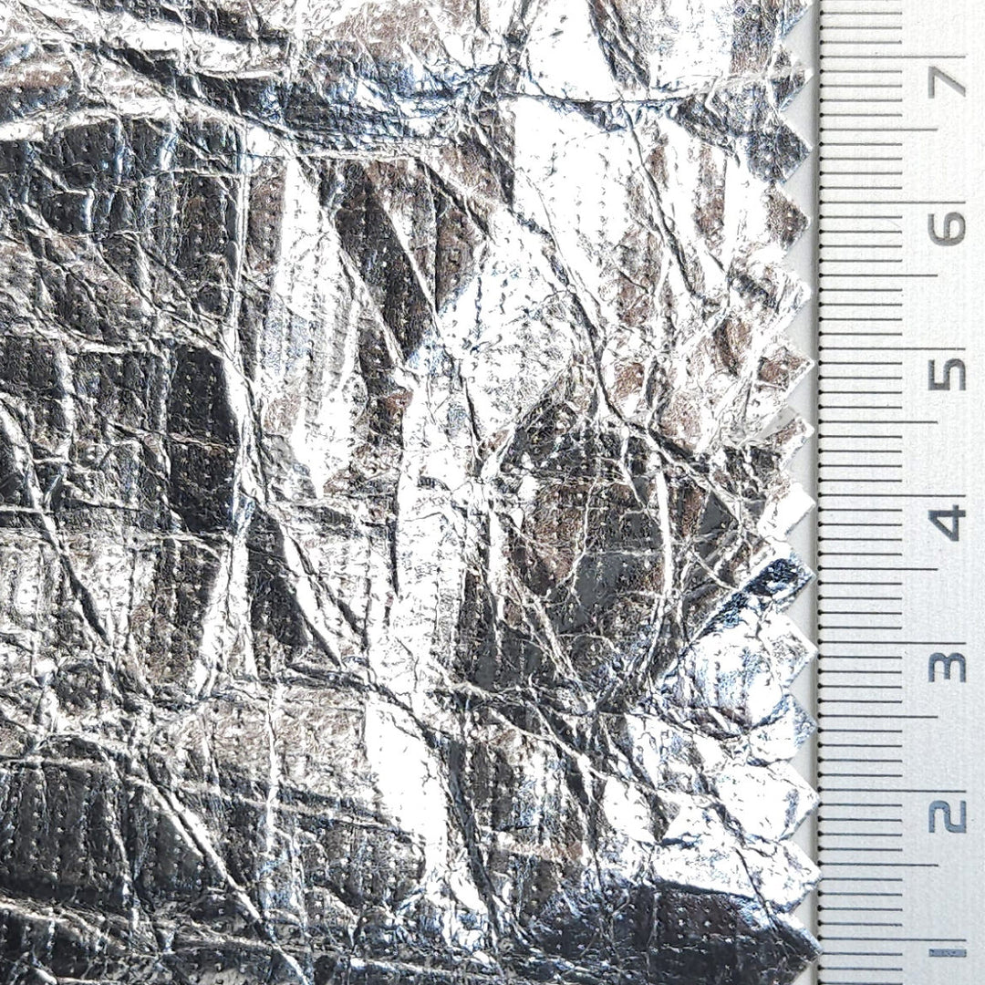 1.FAB1601-1-2.FAB1601-2-3.FAB1601-3-4.FAB1601-4-5.FAB1601-5 - Solid Crack Foil Polyurethane Woven Fabric - FAB 1601