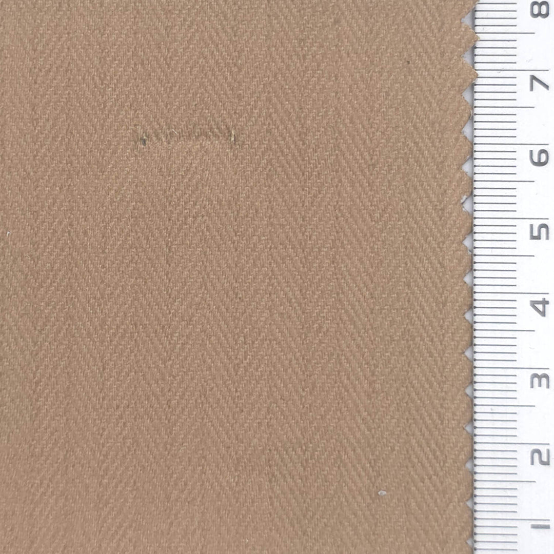 Herringbone Cotton Woven Fabric - FAB1955 - Tan