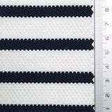 Stripe Waffle Polyester Spandex Knit Fabric | FAB1564 | 1.Navy - Stripe, 2.Black - Stripe, 3.Grey - Stripe, 4.Navy - Stripe, 5.Black - Stripe, 6.Grey - Stripe, 7.Navy - Solid, 8.Black - Solid, 9.Grey - Solid, 10.White - Solid by Fabricis.com #