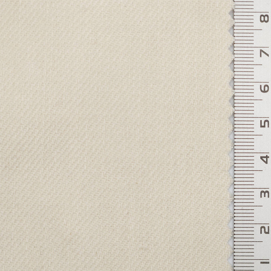 1.Light Beige-2.Rose Pink-3.White-4.Light Blue-5.Beige - Solid Twill Slub Cotton Woven Fabric - FAB 1758