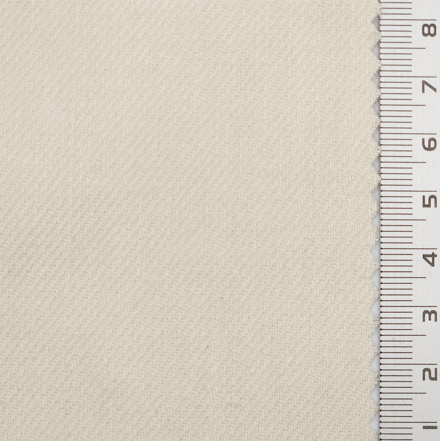 Solid Twill Slub Cotton Woven Fabric - FAB 1758 - 1.Light Beige