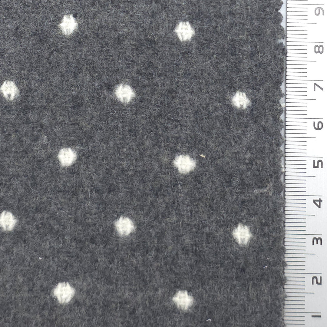 1: Dark Gray-2: Gray-3: Black-4: Tan-5: Indian Red - Polka Dot Poly Woven Fabric - FAB 1911