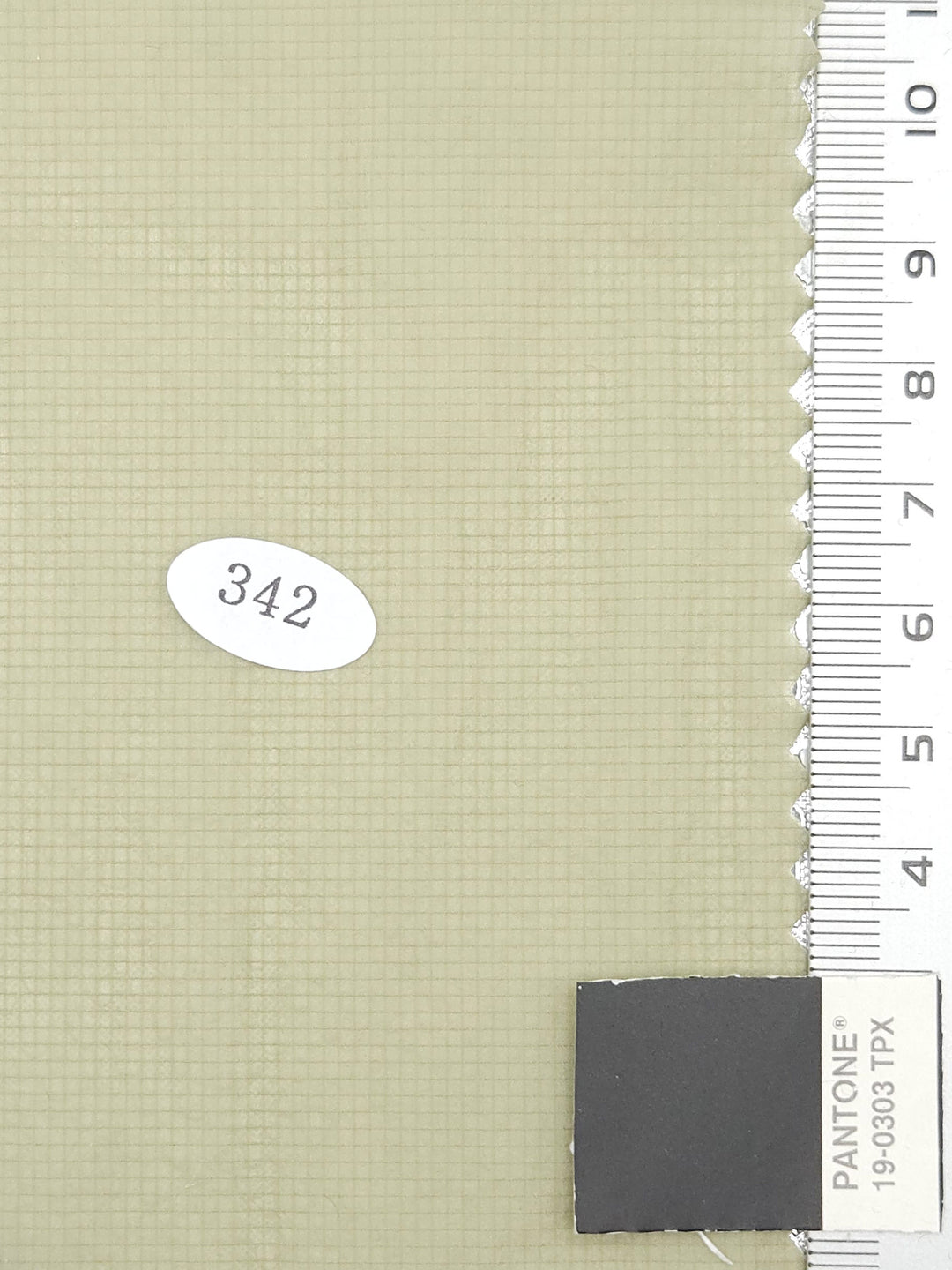 1.Olive-2.Silver-3.Charcoal-4.Ivory-5.Yellow Beige - Solid Recycled Nylon Woven Fabric - FAB 1707