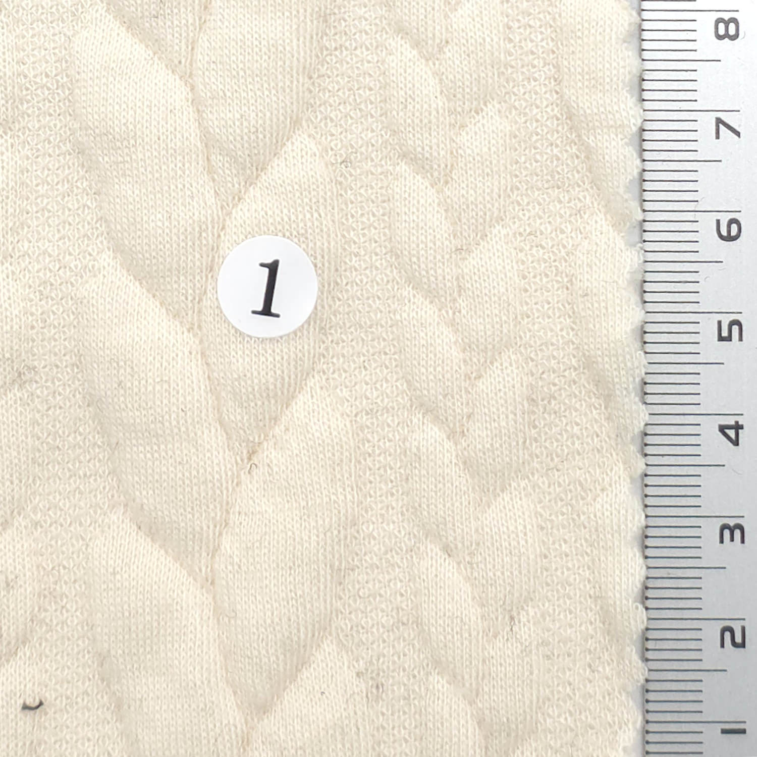 Cream - Cable Knit Poly Span Knit Fabric - FAB1914