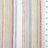 White Multi-color Striped Textured Cotton Poly Woven Fabric - FAB1827