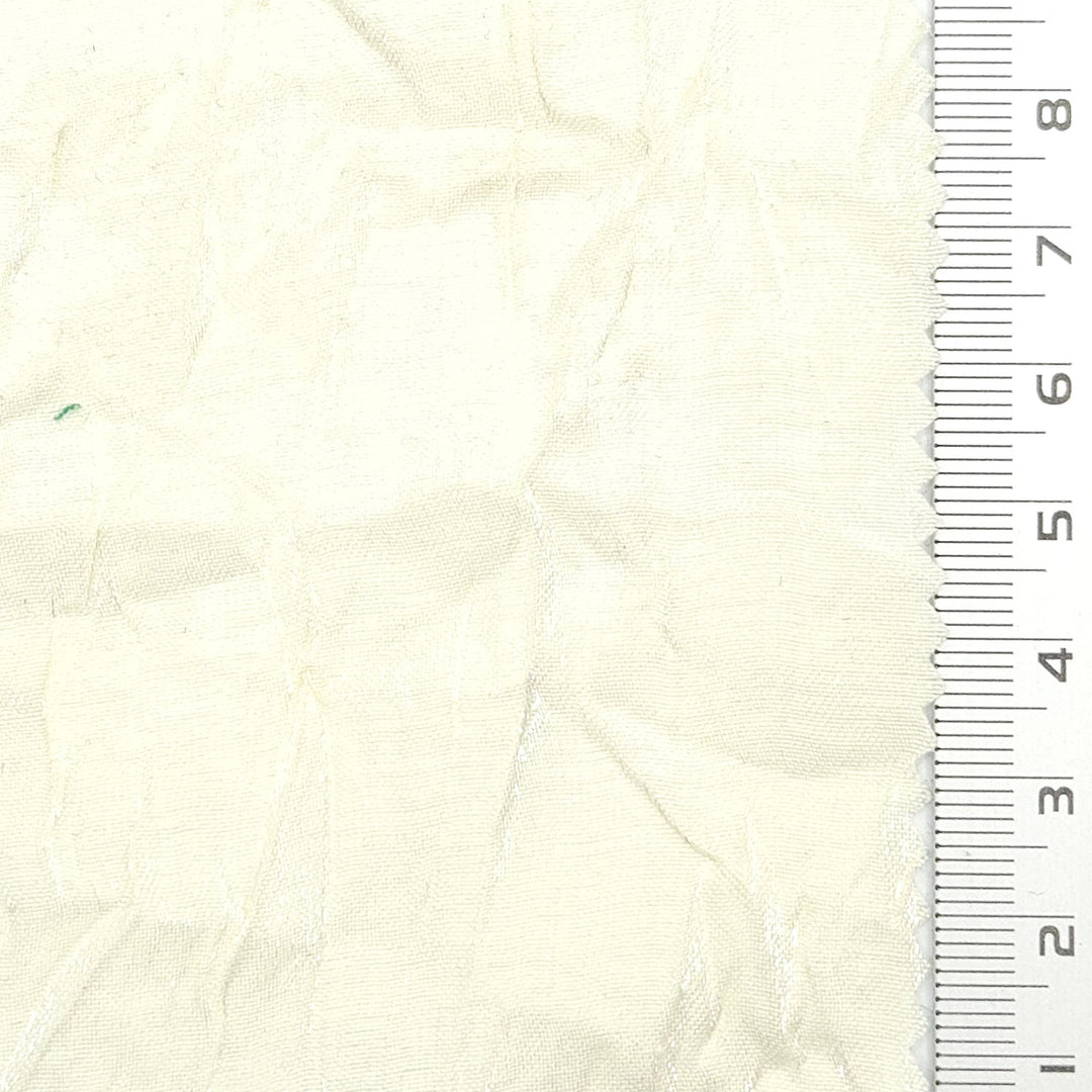 1.Cream-2.White-3.Light blue-4.Sky blue-5.Dusty pink - Solid Crinkled Satin Polyester Rayon Woven Fabric - FAB 1793